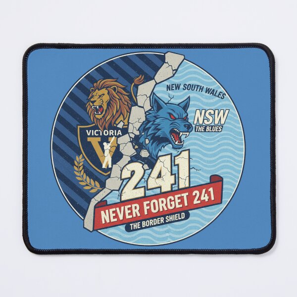 Item preview, NSW Blues - Never Forget 241 | The Border Shield Victory designed and sold by Pixel & Beyond.
