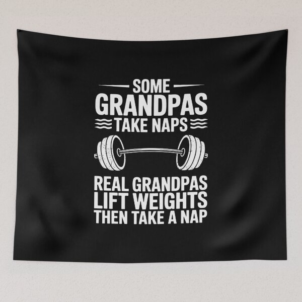 Item preview, Some Grandpas Take Naps Real Grandpas Lift Weights designed and sold by IdunayaStore.