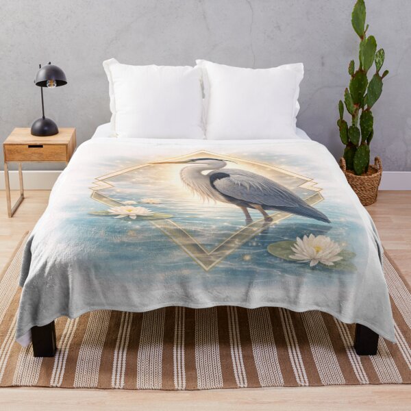 Item preview, Heron – Quiet Patience | Calm Waters Wildlife Art designed and sold by GeoWild Designs.