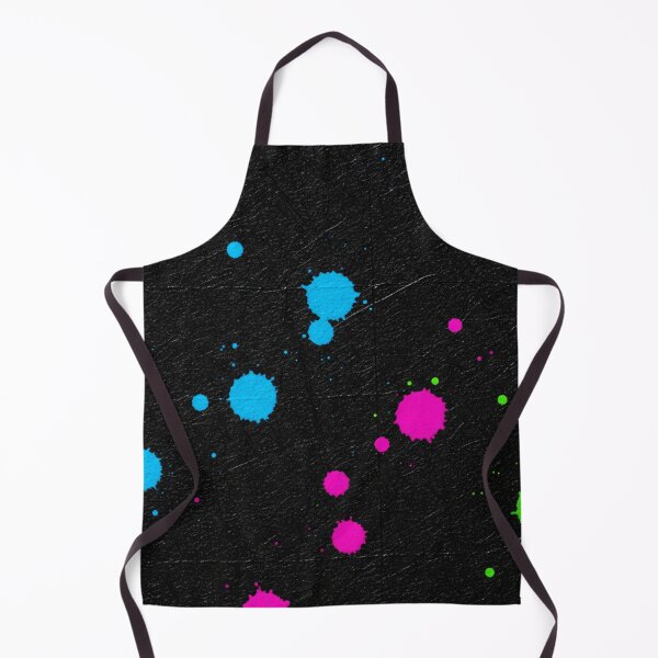 Item preview, Neon Paint Splatter on Black designed and sold by Kaleidoscope Print.