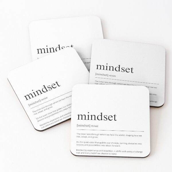 Item preview, Mindset Definition Print | Motivational Wall Art | Office Decor Poster | Inspirational Quote Gift | Minimalist Home Decor | Digital Download designed and sold by shopcanva.