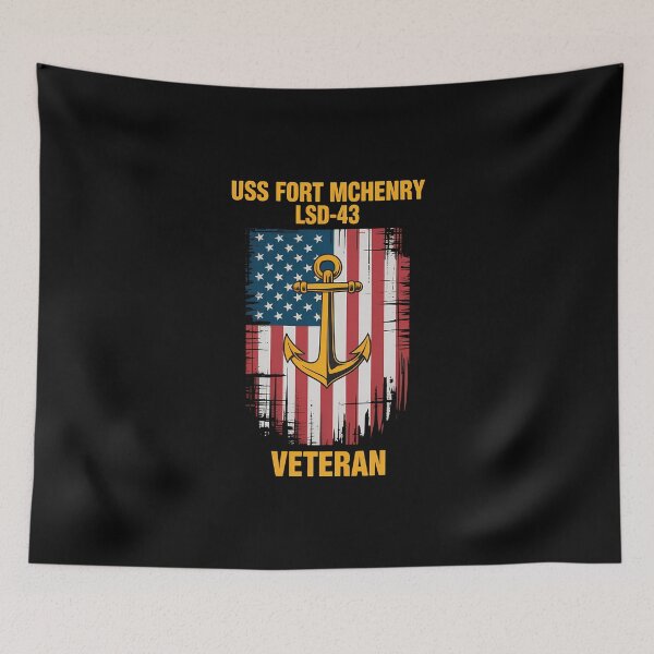 Item preview, USS Fort McHenry LSD-43 Dock Landing Ship Veteran Father Day designed and sold by IdunayaStore.