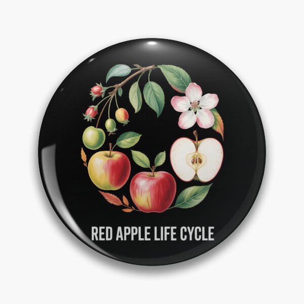 Item preview, Red Apple Tree Life Cycle Process From Seeds to Fruits Art designed and sold by IdunayaStore.