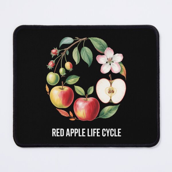 Item preview, Red Apple Tree Life Cycle Process From Seeds to Fruits Art designed and sold by IdunayaStore.