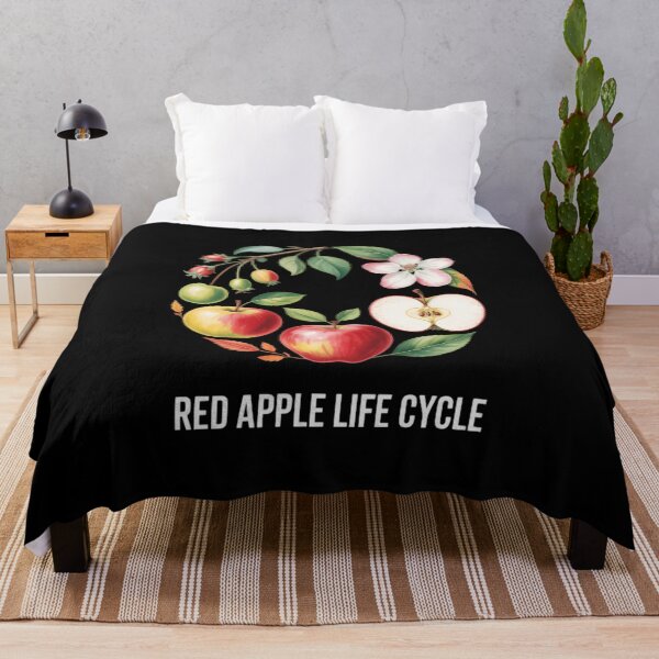 Item preview, Red Apple Tree Life Cycle Process From Seeds to Fruits Art designed and sold by IdunayaStore.