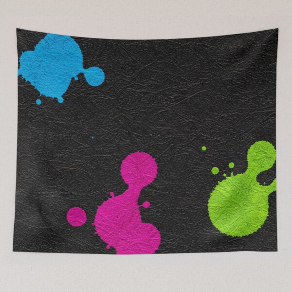Item preview, Minimal Neon Ink Blots designed and sold by Kaleidoscope Print.