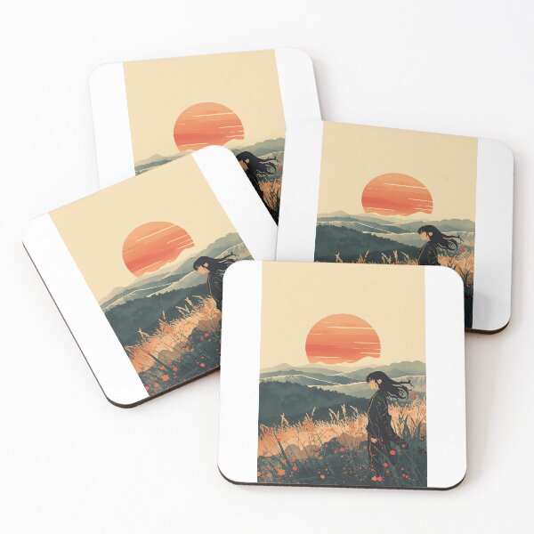 Item preview, Dawn in Motion Poster Sumi-e Ukiyo-e ink Art designed and sold by blacksealstudio.