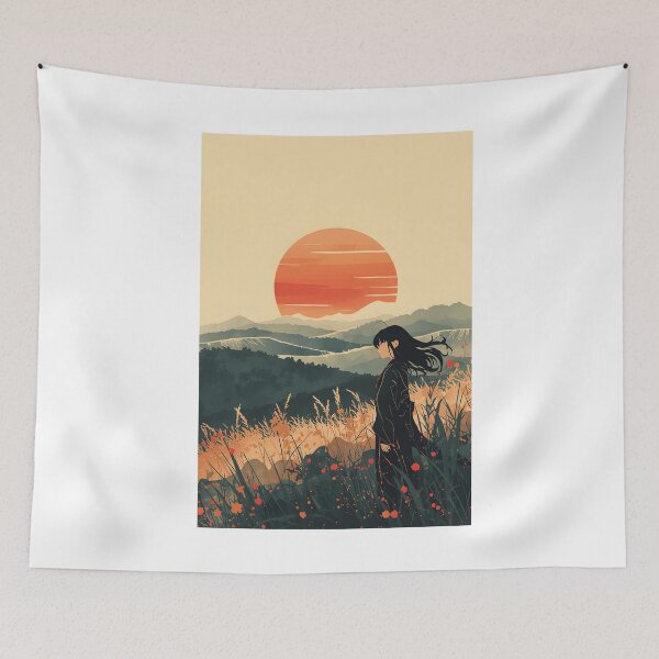 Item preview, Dawn in Motion Poster Sumi-e Ukiyo-e ink Art designed and sold by blacksealstudio.