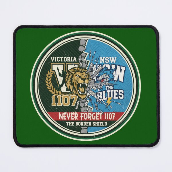 Item preview, NSW Blues Victory - Never Forget 1107 The Border Shield designed and sold by Pixel & Beyond.
