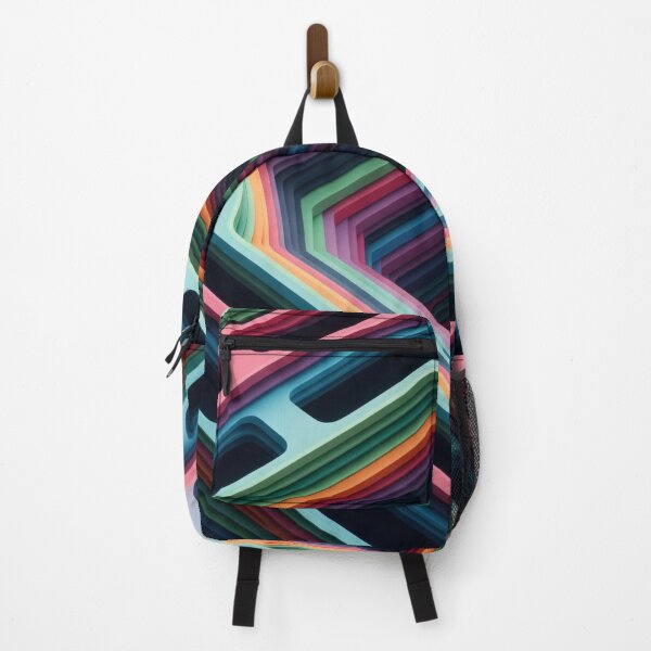 Item preview, Rainbow Hexagon Tunnel Layers designed and sold by Kaleidoscope Print.