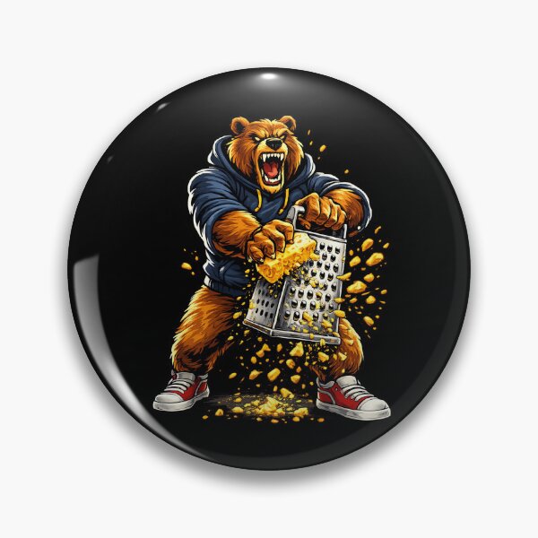 Item preview, Angry Bear Grating Cheese Grater Hater designed and sold by PipoPayment.