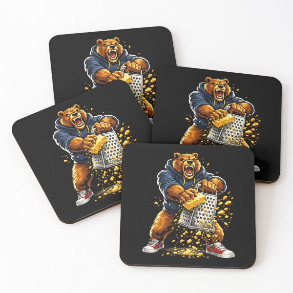 Item preview, Angry Bear Grating Cheese Grater Hater designed and sold by PipoPayment.