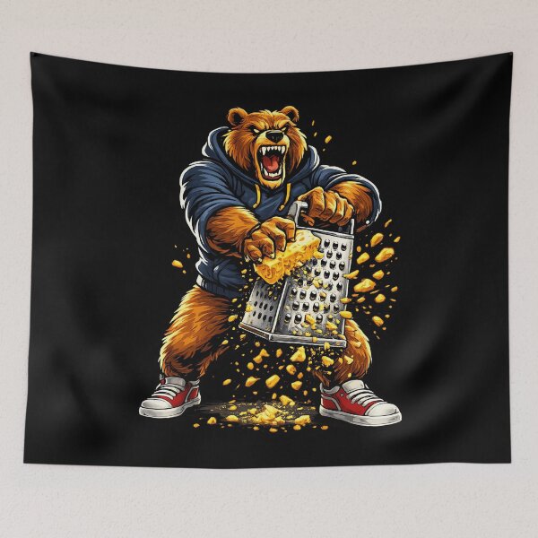 Item preview, Angry Bear Grating Cheese Grater Hater designed and sold by PipoPayment.