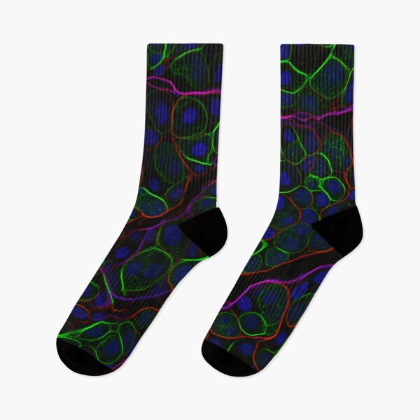 Item preview, Neon Cell Pattern on Black designed and sold by Kaleidoscope Print.