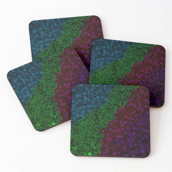 Item preview, Fluorescent Cell Mosaic Spectrum designed and sold by Kaleidoscope Print.