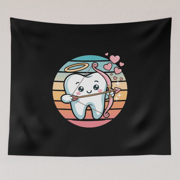 Item preview, Valentine for Dentist Dental Gifts Cupid Tooth designed and sold by IdunayaStore.