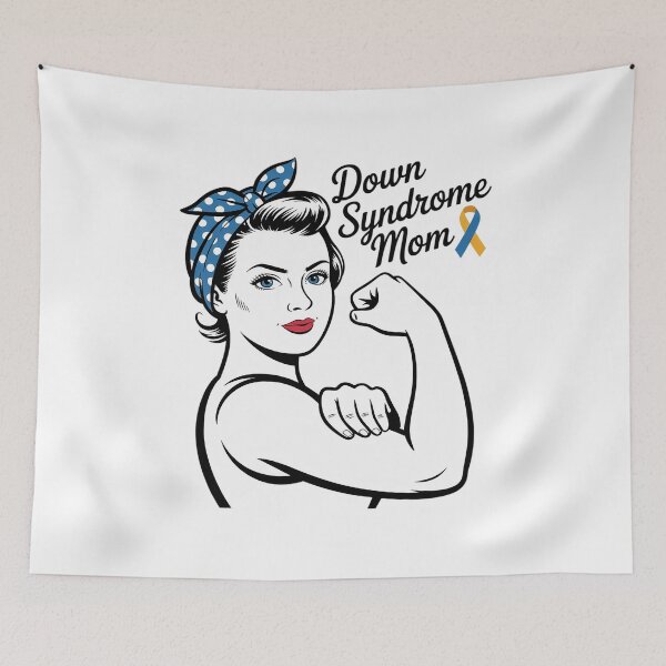 Item preview, Trisomy 21 Mother Down Syndrome Mom Rosie The Riveter designed and sold by Catharsiscath.