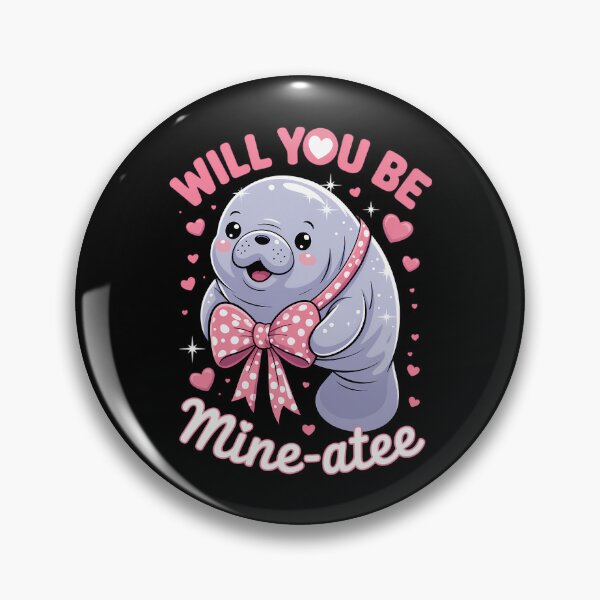 Item preview, Valentine Manatee Cute Valentine's Day Hearts designed and sold by IdunayaStore.