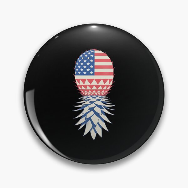 Item preview, July Patriotic Red White Blue Upside Down Pineapple Swinger designed and sold by Tatianamiobi.