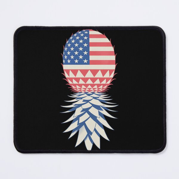 Item preview, July Patriotic Red White Blue Upside Down Pineapple Swinger designed and sold by Tatianamiobi.