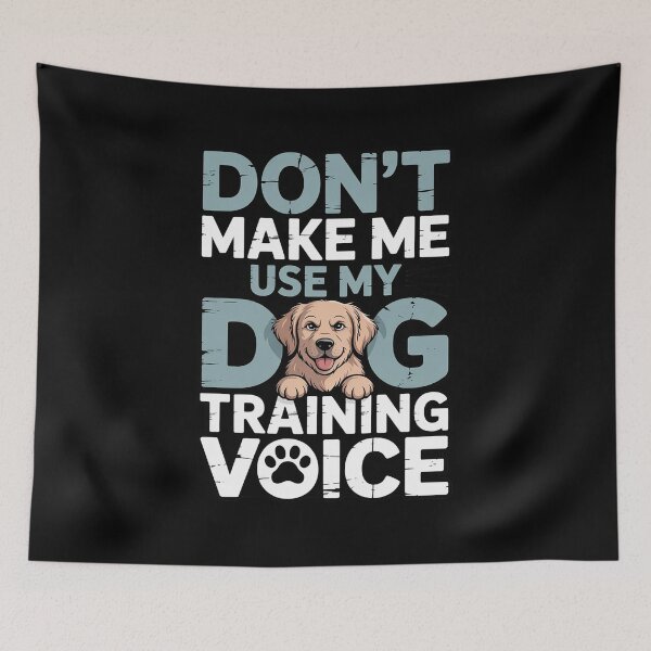 Item preview, Don't Make Me Use My Dog Training Voice Pullover designed and sold by AmandasHastie.