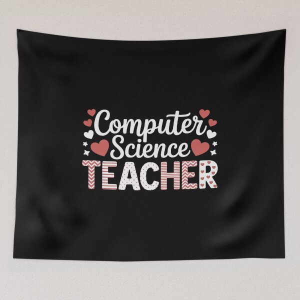 Item preview, Valentine's Day Computer Science Teacher Teaching School designed and sold by Catharsiscath.