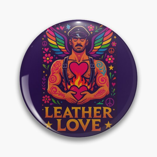 Item preview, LGBTQ Gay Leather Pride Valentine Rainbow Gay Pride Graphic Design designed and sold by ItsAKinkThing.
