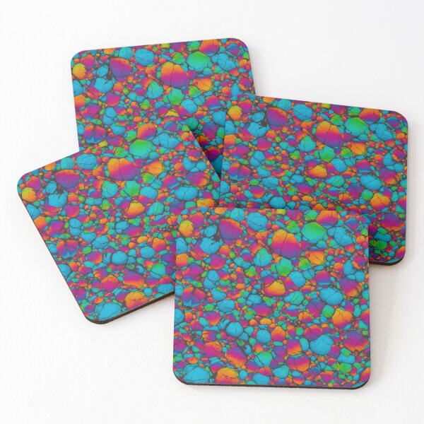Item preview, Rainbow Pebble Mosaic Texture designed and sold by Kaleidoscope Print.