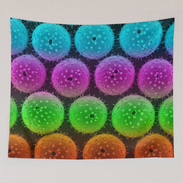 Item preview, Neon Microbe Pop Art Pattern designed and sold by Kaleidoscope Print.