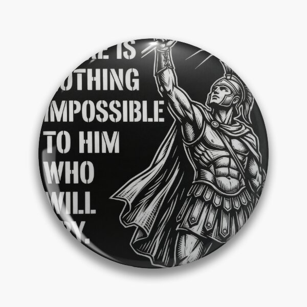 Item preview, Alexander the Great Impossible Quote Warrior Woodcut Art designed and sold by AbstractAuraArt.