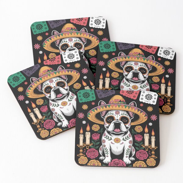 Item preview, Dia De Muertos Frenchie designed and sold by Dakarothill.