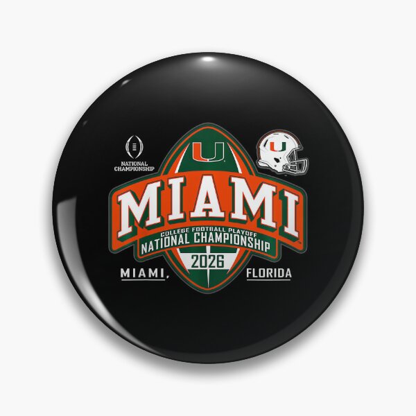 Item preview, Miami Hurricanes Cfp National Championship 2026 Crest Black  designed and sold by PipoPayment.