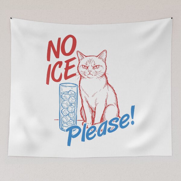 Item preview, No Ice Please Funny Anti-Ice Cat designed and sold by PipoPayment.