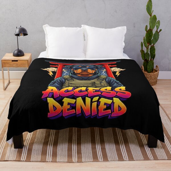 Item preview, Tough Rottweiler Security Mascot Streetwear Japanese Gate Vector Art designed and sold by Tong4130.