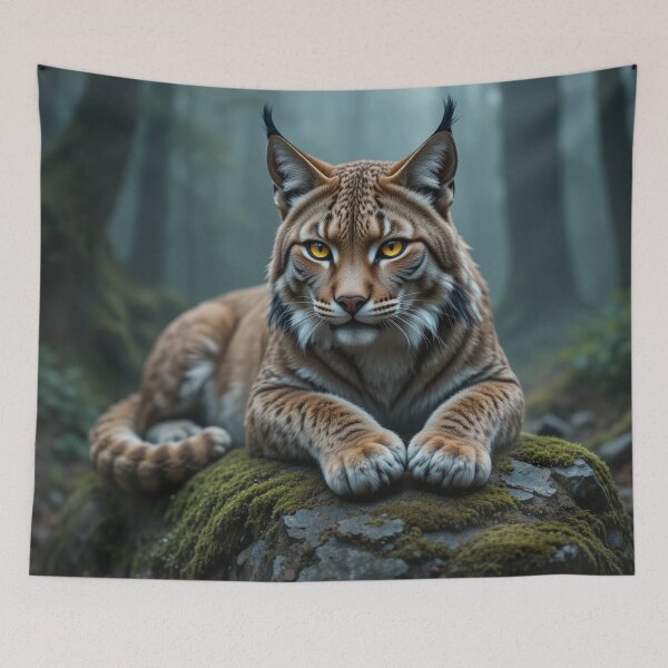 Item preview, Lynx Resting in Mystical Forest designed and sold by InezPhotography.