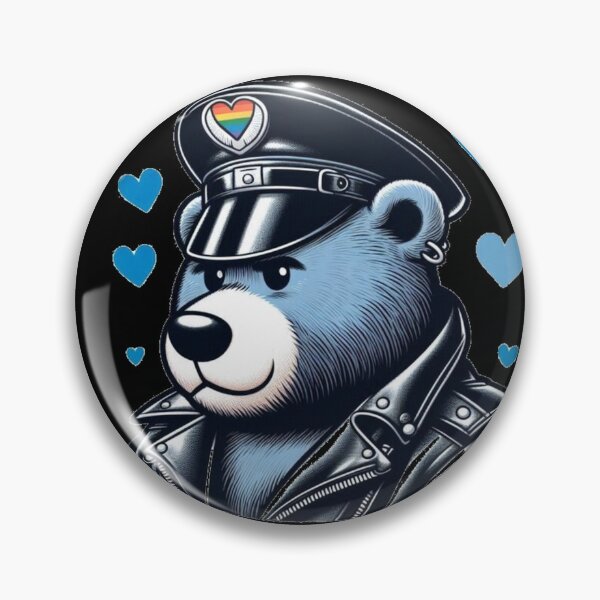 Item preview, Gay Leather Bear Pride Valentine Gay Pride Graphic Design designed and sold by ItsAKinkThing.