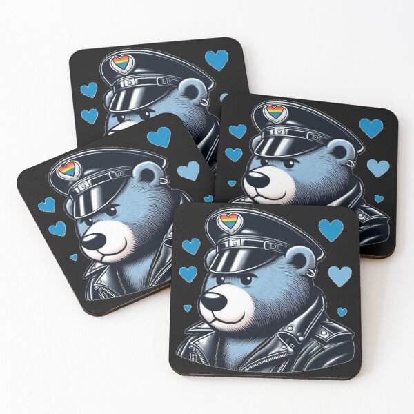Item preview, Gay Leather Bear Pride Valentine Gay Pride Graphic Design designed and sold by ItsAKinkThing.