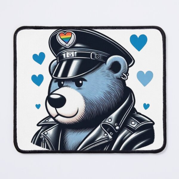 Item preview, Gay Leather Bear Pride Valentine Gay Pride Graphic Design designed and sold by ItsAKinkThing.