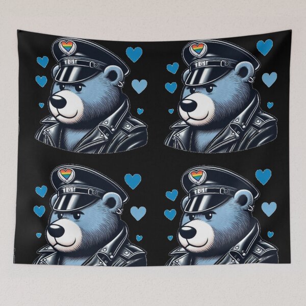 Item preview, Gay Leather Bear Pride Valentine Gay Pride Graphic Design designed and sold by ItsAKinkThing.