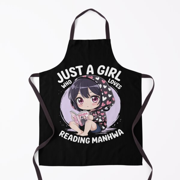 Item preview, Just a Girl Who Loves Reading Manhwa Gothic Kawaii Emo goth designed and sold by Tatianamiobi.