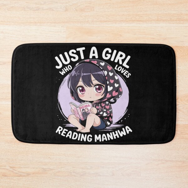 Item preview, Just a Girl Who Loves Reading Manhwa Gothic Kawaii Emo goth designed and sold by Tatianamiobi.