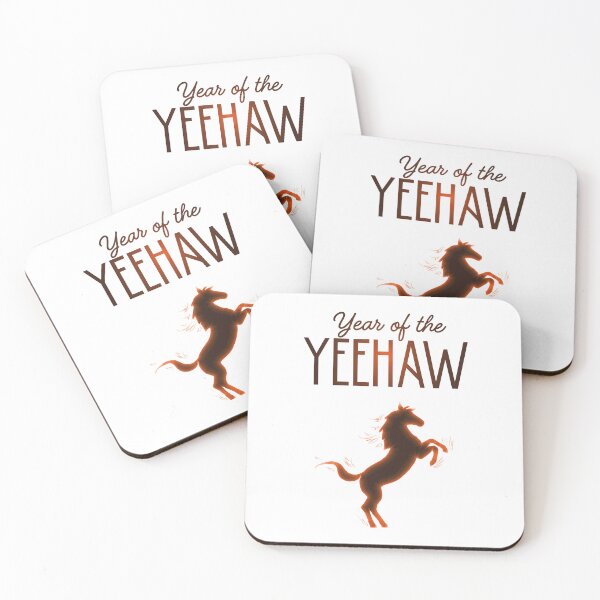 Item preview, Year of the Yeehaw (Flame Horse) designed and sold by BLAAAAASK.