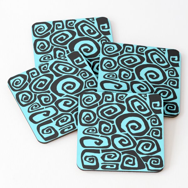 Item preview, Spirals on Blue designed and sold by ViaARTfactory.