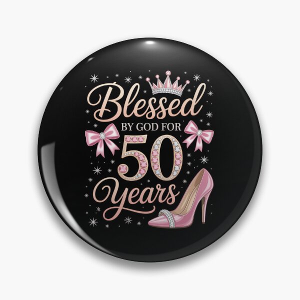 Item preview, Blessed by God for 50 Years Old 50th Birthday Party Queen designed and sold by Catharsiscath.