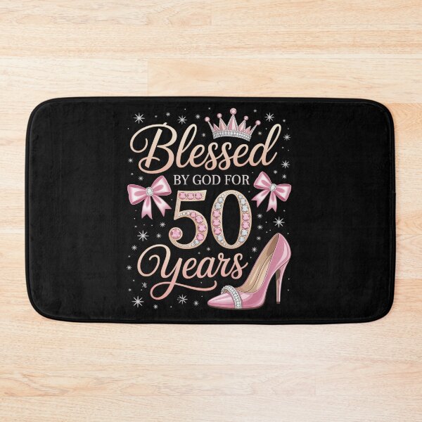 Item preview, Blessed by God for 50 Years Old 50th Birthday Party Queen designed and sold by Catharsiscath.