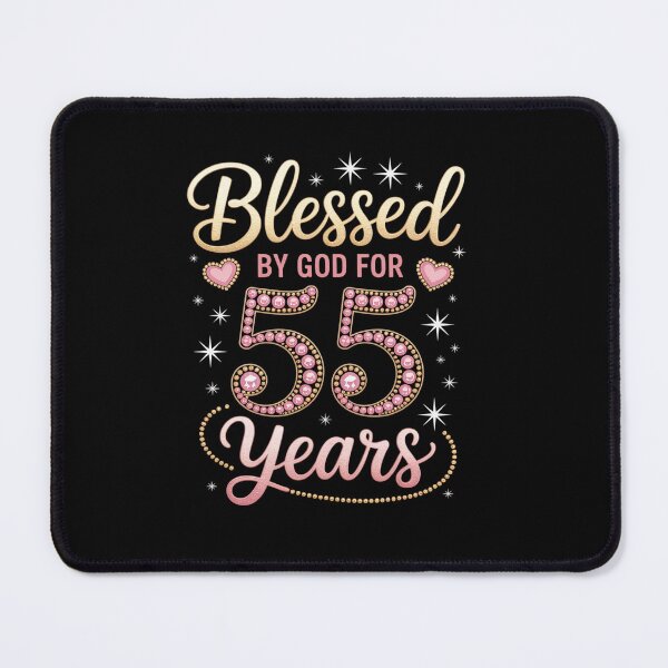 Item preview, Blessed by God for 55 Years Old 55th Birthday Party designed and sold by Catharsiscath.