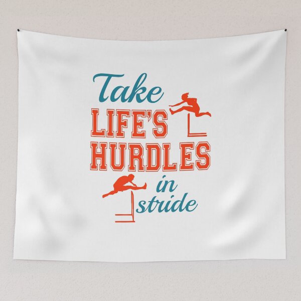 Item preview, Take Life's Hurdles in Stride Hurdler Hurdle Runner designed and sold by jaygo.