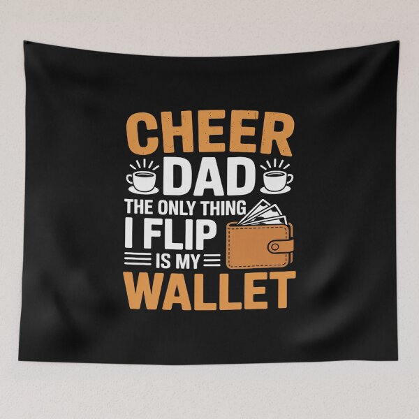 Item preview, Cheer Dad Only Flip My Wallet Father Cheerleading designed and sold by Catharsiscath.