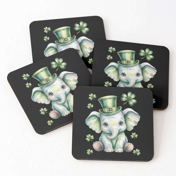 Item preview, St Patrick's Day Irish  Elephant Saint Patrick's Day designed and sold by IdunayaStore.