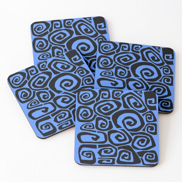 Item preview, Spirals on Blue designed and sold by ViaARTfactory.
